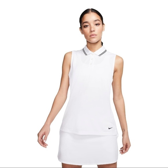Nike Dri-FIT Victory Women’s Sleeveless Golf Polo pink - Picture 1 of 10